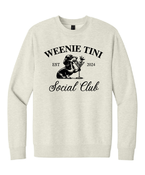 Weenie Tini Social Club Crewneck Sweatshirt